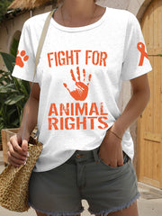 Women's Fight for animal rights T-shirt