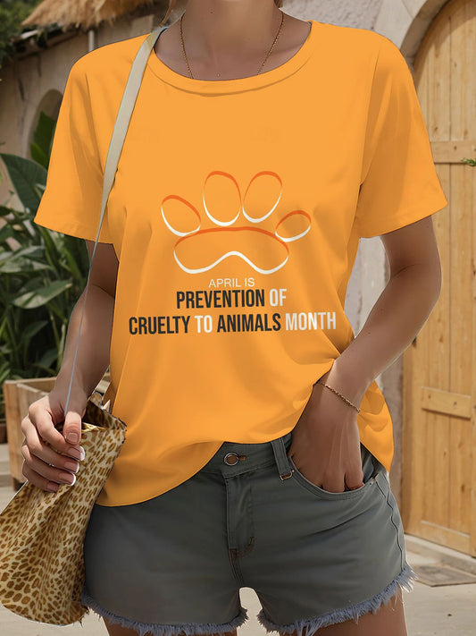 Camisetas de protección animal para mujer