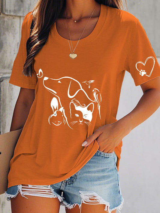 Camiseta de protección animal para mujer