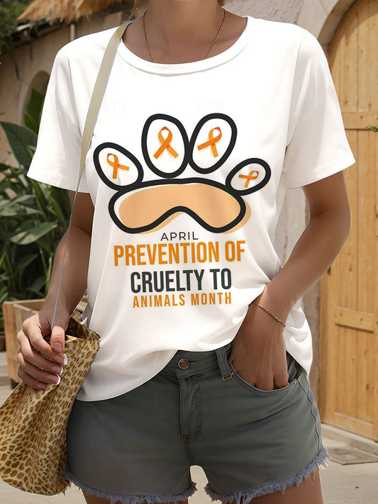 Camisetas de protección animal para mujer