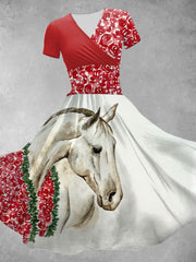 Women's Derby Day Printed Casual Dress