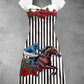 Damen-Derby-Kleid mit Rosenstreifen
