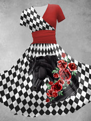 Women's Derby Rose Check Dress