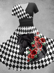 Women's Derby Rose Check Dress