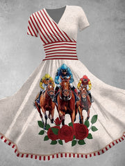 Women's Derby Rose Striped Dress