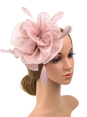 Women's Vintage Derby Organza Feather Headdress