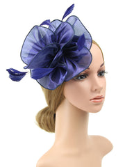 Women's Vintage Derby Organza Feather Headdress