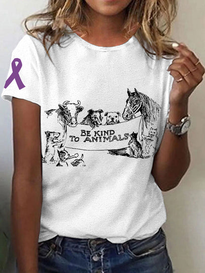 Women's be kind to animals T-shirt