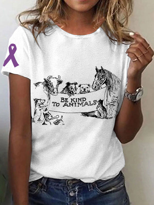 Women's be kind to animals T-shirt