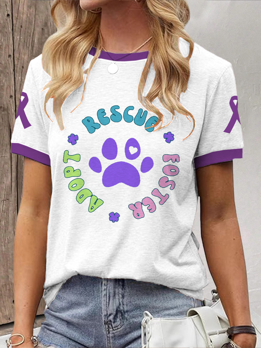 Women's rescue foster adopt T-shirt