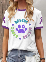 Women's rescue foster adopt T-shirt