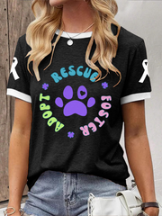 Women's rescue foster adopt T-shirt