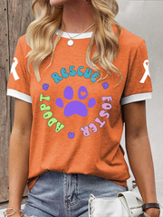 Women's rescue foster adopt T-shirt