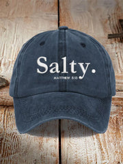 Unisex-Mütze mit „Be Salty“-Print