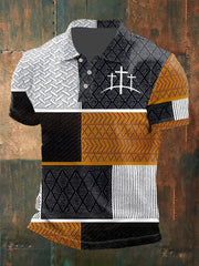 Men's Faith Cross Printed  Shirt