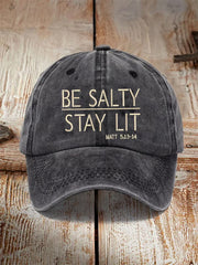 Unisex Be Salty Stay Lit Matt 5:13-14 Druckmütze