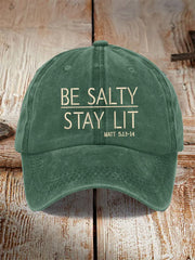 Unisex Be Salty Stay Lit Matt 5:13-14 Druckmütze