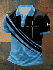 Men's Faith Over Fear Printed  Shirt