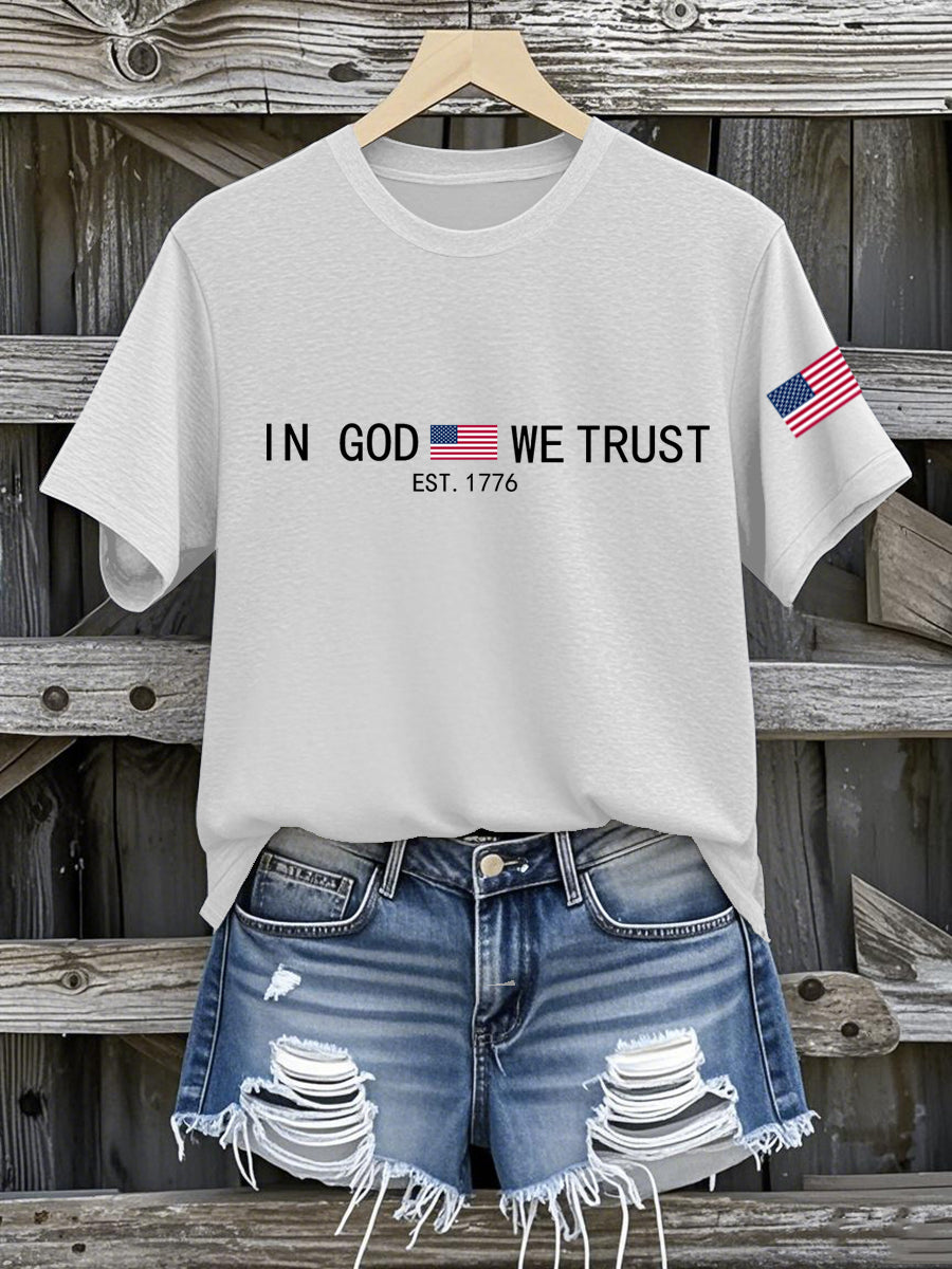 Women's In God We Trust EST.1776 Short Sleeve T-Shirt