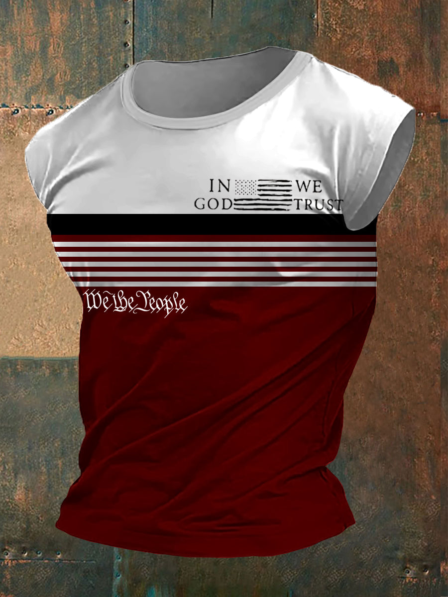 Les hommes en Dieu nous avons confiance, nous sommes le peuple. Gilets