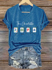 Women's Funny Mah Jongg Print T-shirt