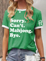 Women's Mahjong Lovers T-shirt