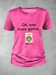 Women's ok,one more game mahj maven T-shirt