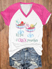 Women's Mahjong Printed Casual T-shirt