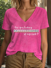 Women's Funny Mahjong Print T-shirt