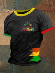 Men's Juneteenth 1865 Printed Short-Sleeved T-Shirt