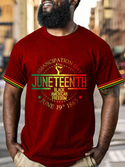 Men's Juneteenth 1865 Printed Crew Neck T-Shirt