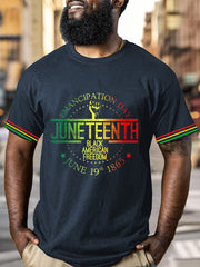 Men's Juneteenth 1865 Printed Crew Neck T-Shirt