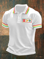Men's Juneteenth Printed Casual Polo Shirt
