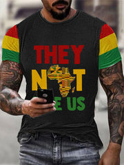 Men's Juneteenth 1865 Printed Round Neck T-Shirt