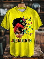 Women's Juneteenth Casual Short Sleeve T-Shirt