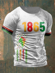 Men's Juneteeth Black History Printed T-shirt