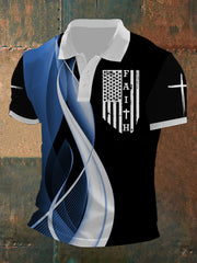 Men's Faith Print Short Sleeve  Shirt