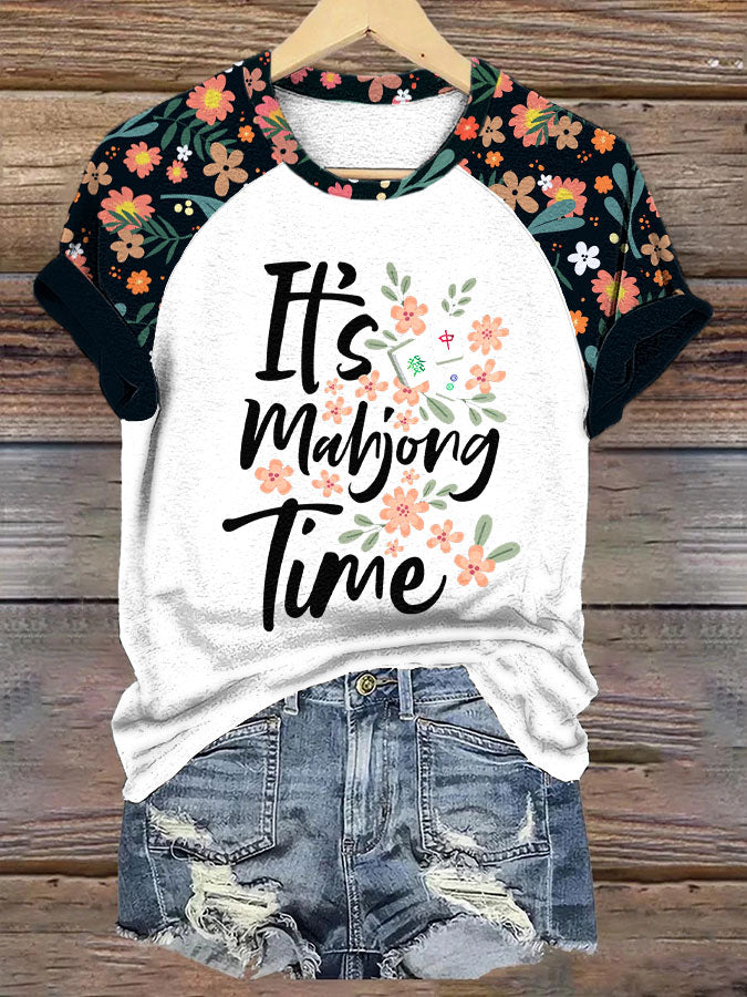 Women's It's mahjong time casual T-shirt
