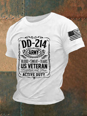 T-shirt à manches courtes pour homme, modèle vétéran de l'armée DD-214