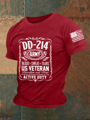 T-shirt à manches courtes pour homme, modèle vétéran de l'armée DD-214