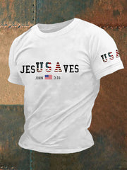 Men's Jesusaves Short-sleeved T-shirt