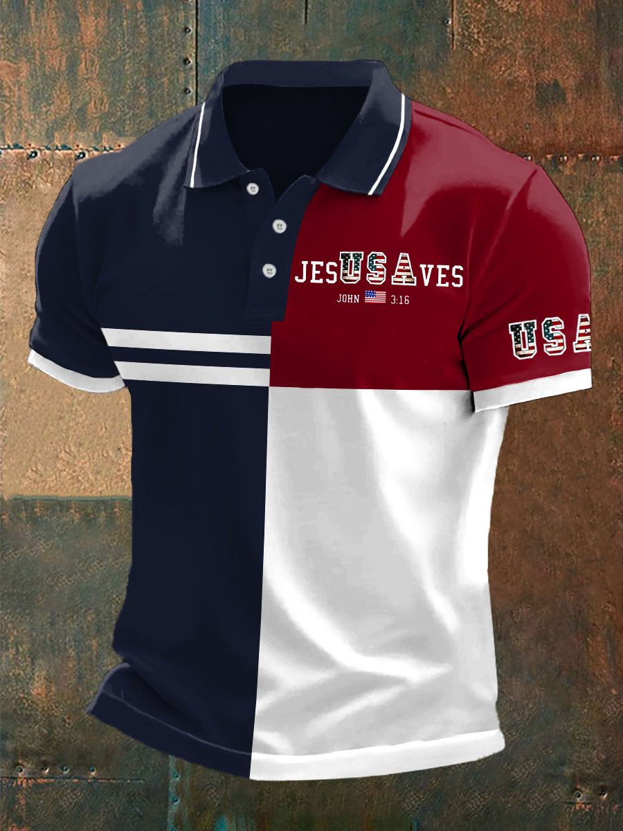 Men's Jesusaves Short Sleeve  Shirt