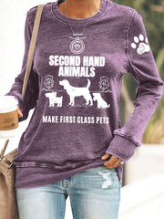 Women's protected animal sweatshirt