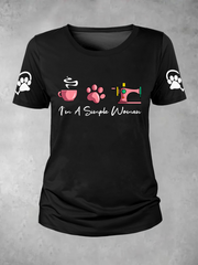 Women's I'm a simple woman T-shirt