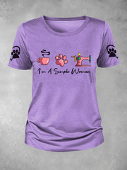 Women's I'm a simple woman T-shirt