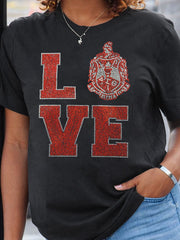Women's Black History Delta Sigma Theta 1913 Printed T-shirt