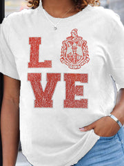 Women's Black History Delta Sigma Theta 1913 Printed T-shirt