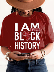Women's Black History Delta Sigma Theta 1913 Printed T-shirt