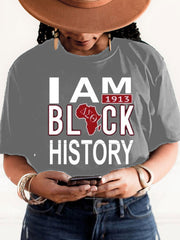 Women's Black History Delta Sigma Theta 1913 Printed T-shirt