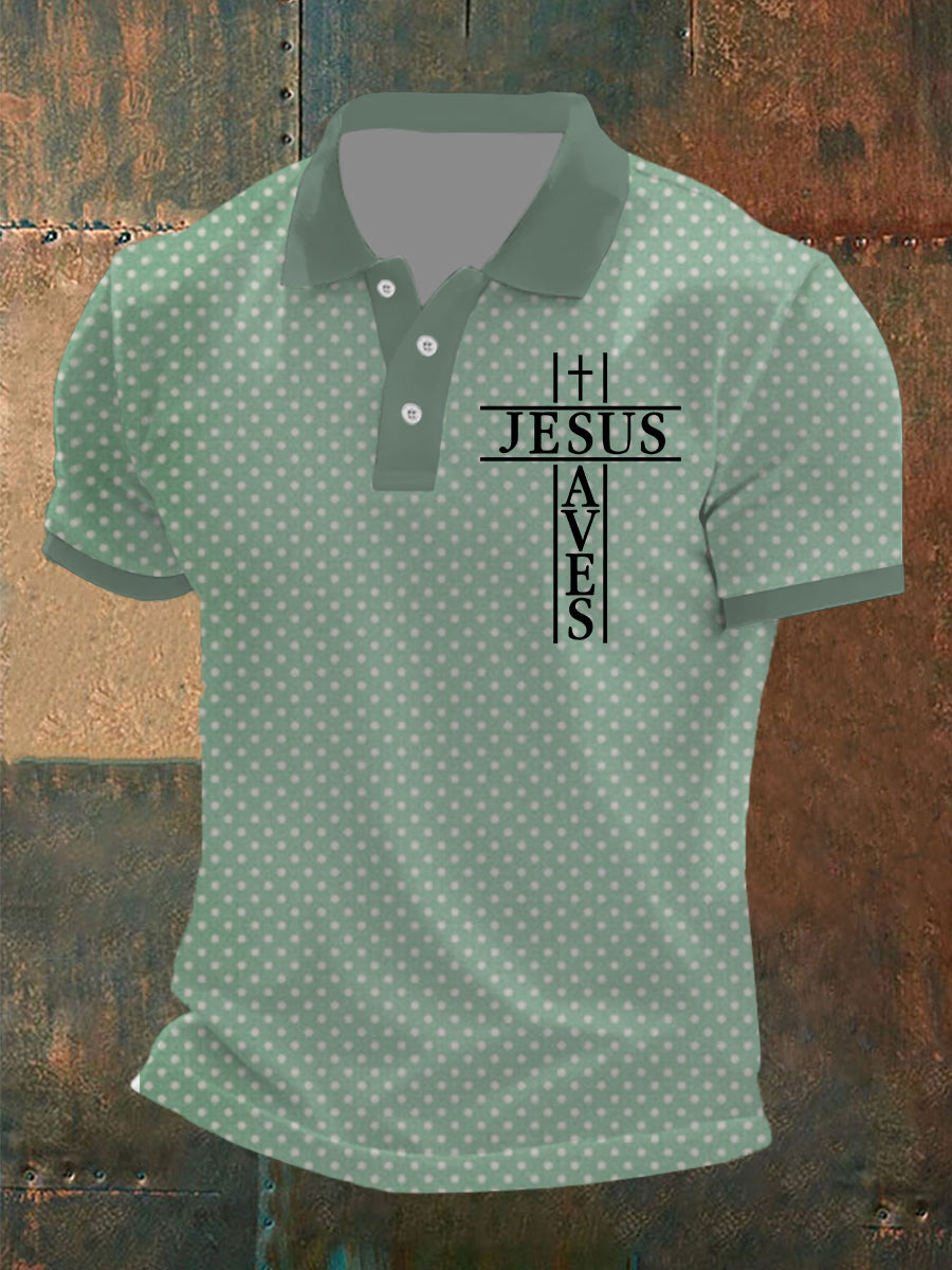 Men's Jesusaves Short Sleeve  Shirt